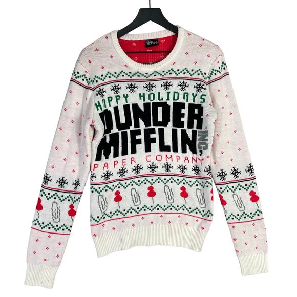 The Office Dunder Mifflin Ugly Christmas Sweater Small NBC Universal 2019 TV - Picture 1 of 10